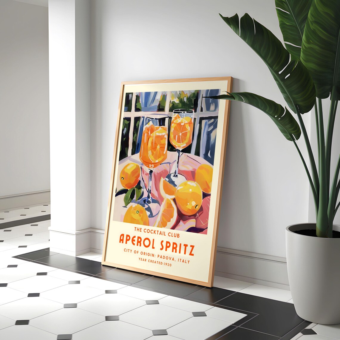 Aperol Spritz Italian Cocktail Art Print - Image 6