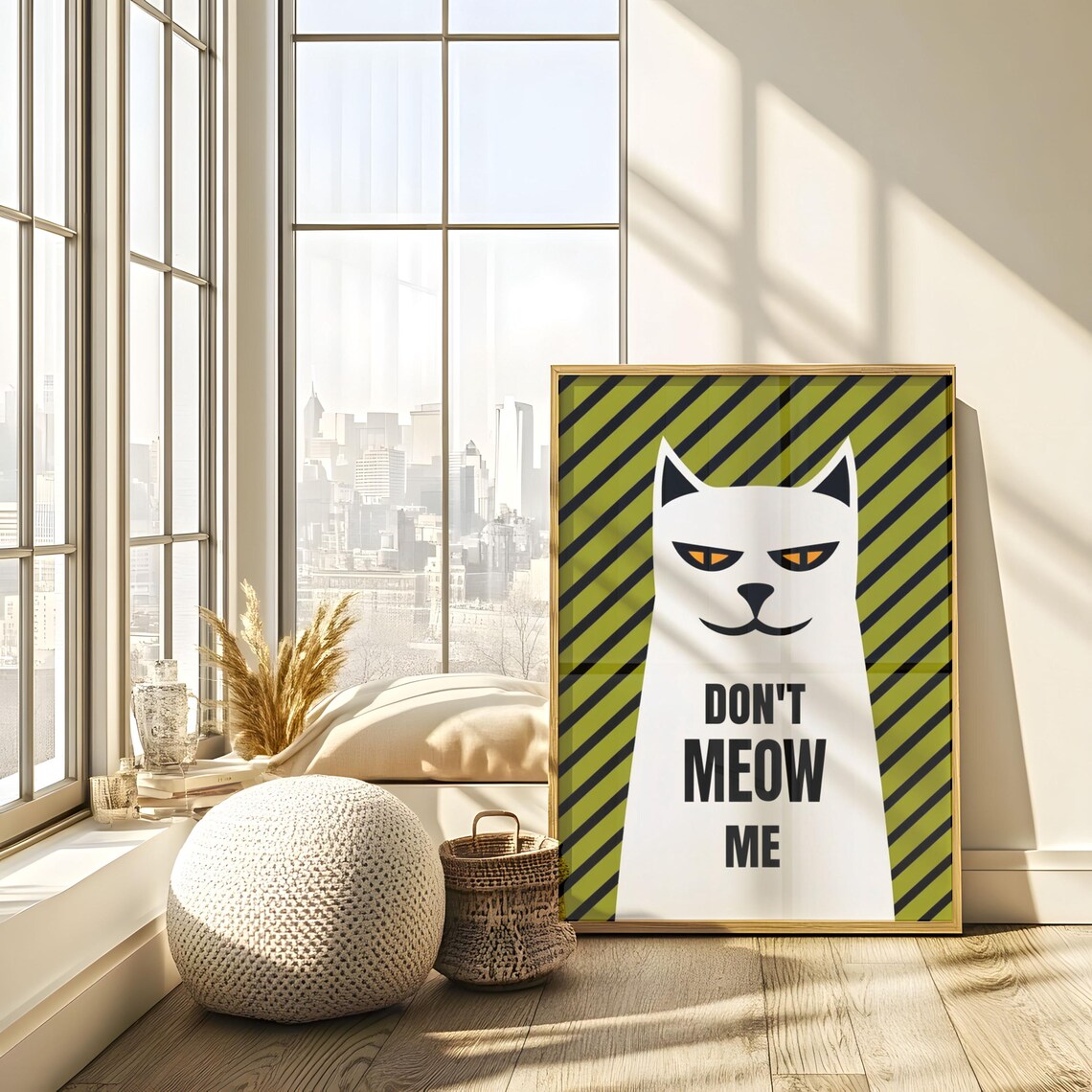 Purr Fectly Cat Poster, Animal Lovers - Image 3
