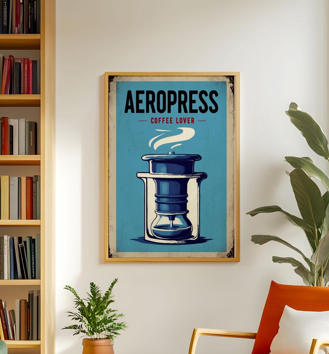 Retro Aeropress Coffee Lovers Poster - Image 5