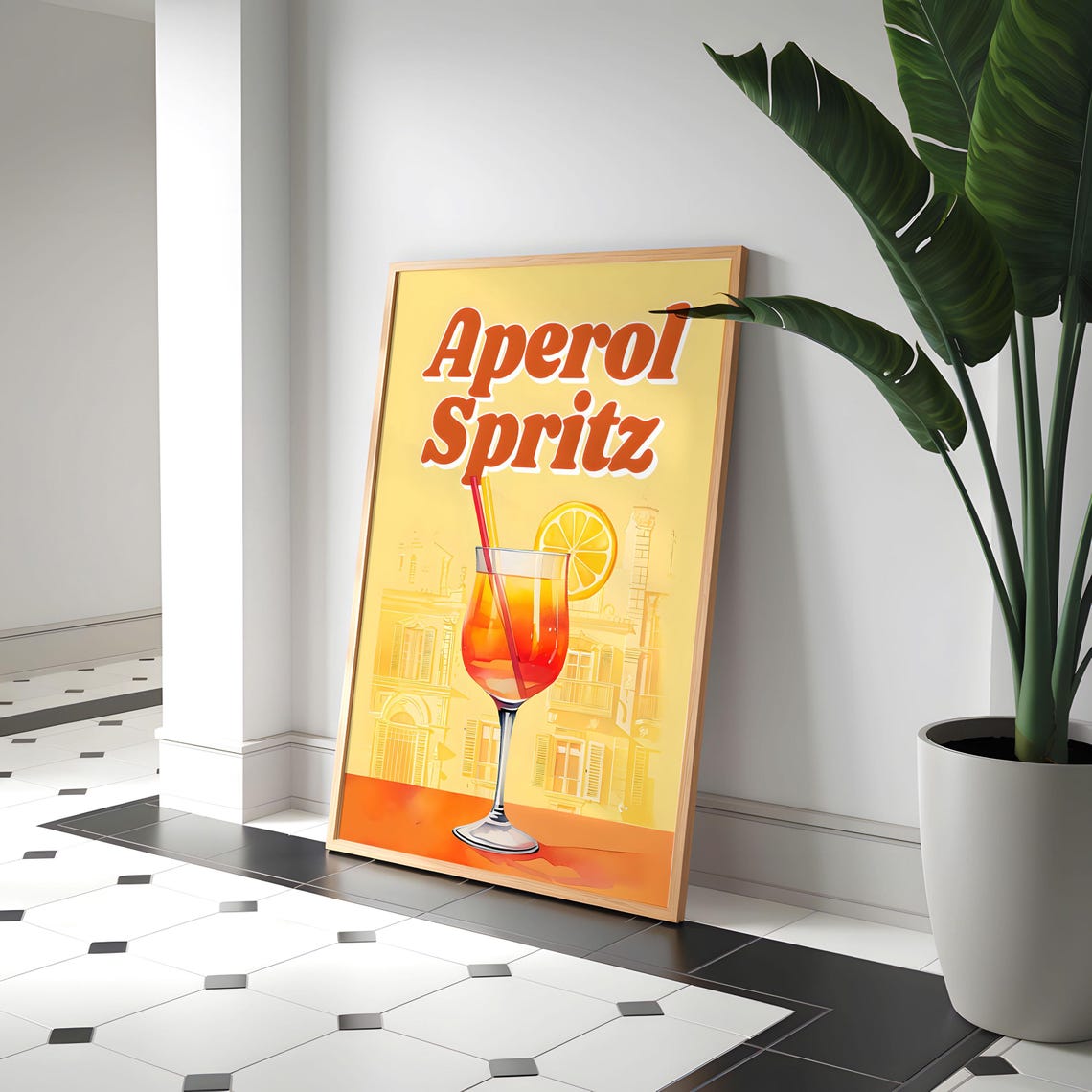Retro Aperol Spritz Bar Decor Art Print - Image 7