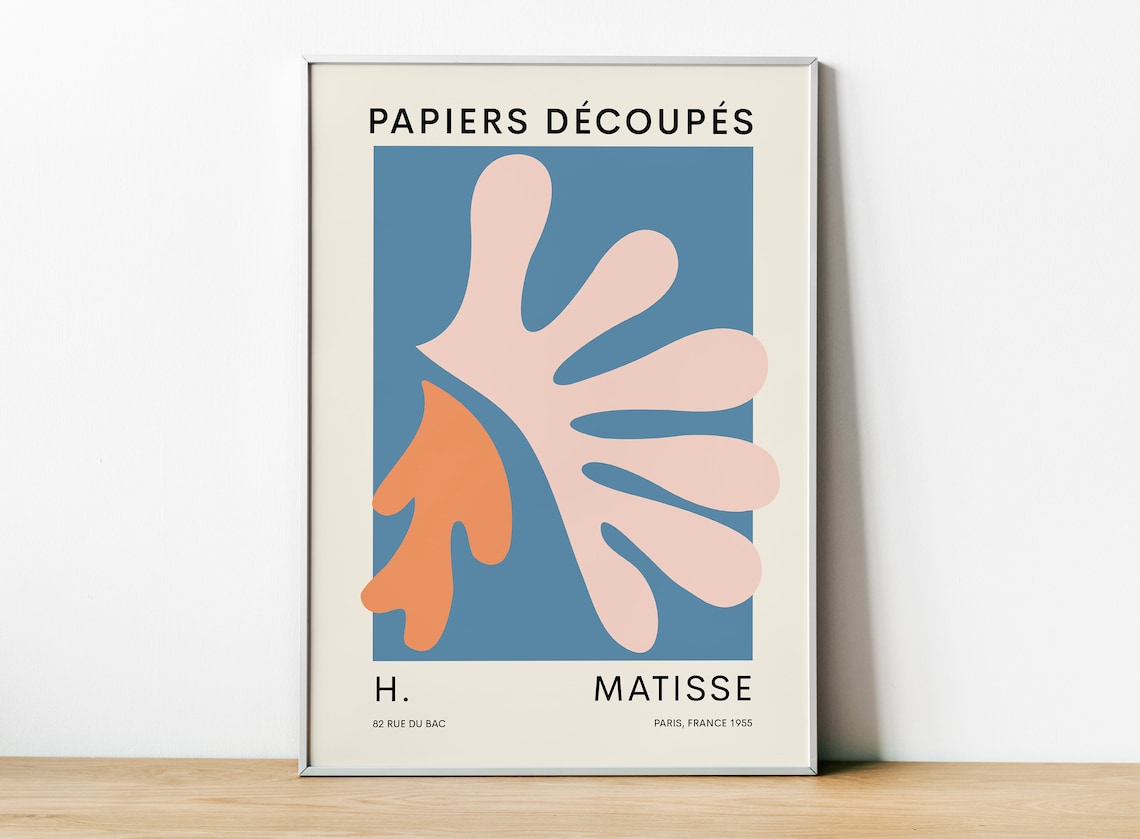 Henri Matisse, Papiers Decoupes France 1955 Exhibition Poster