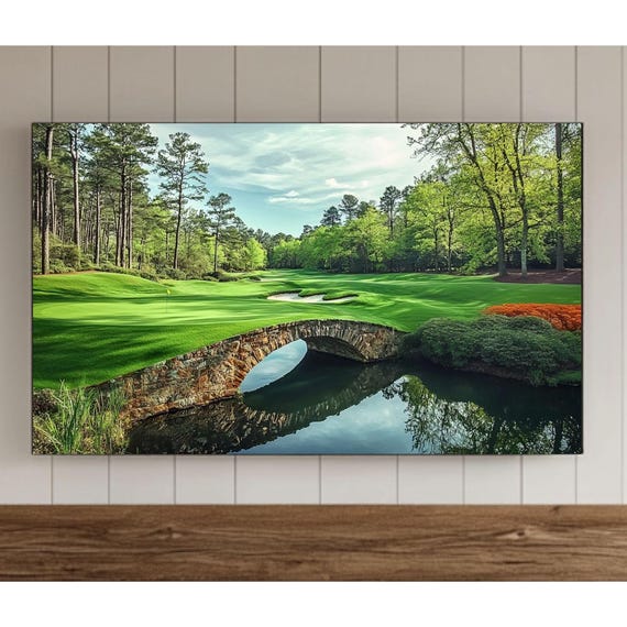 Golf Course Frame Tv Art Pop Style Samsung Wallpaper Modern Wall Decor Court Screensaver