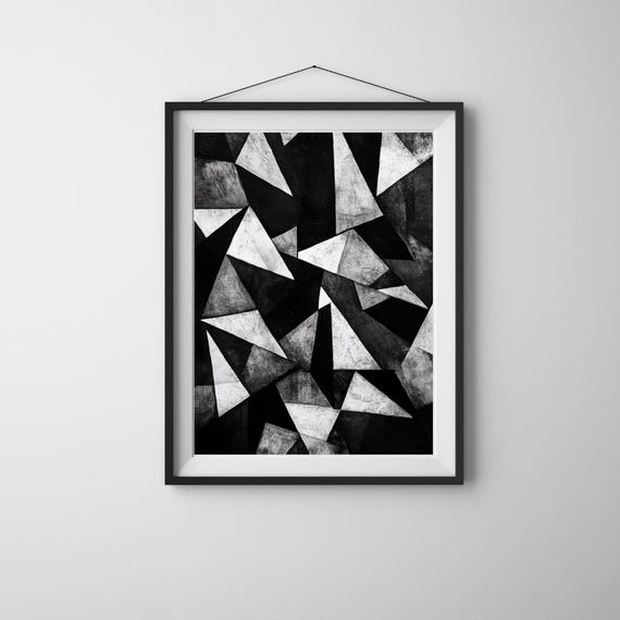 Fragmented Balance Geometric Abstract, Minimalist