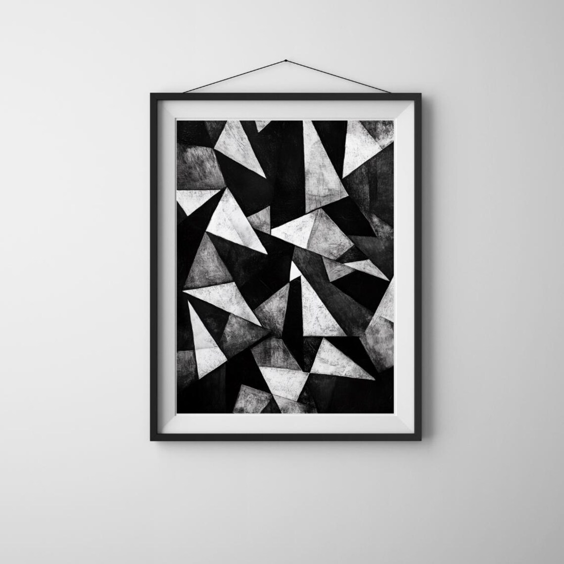 Fragmented Balance Geometric Abstract, Minimalist