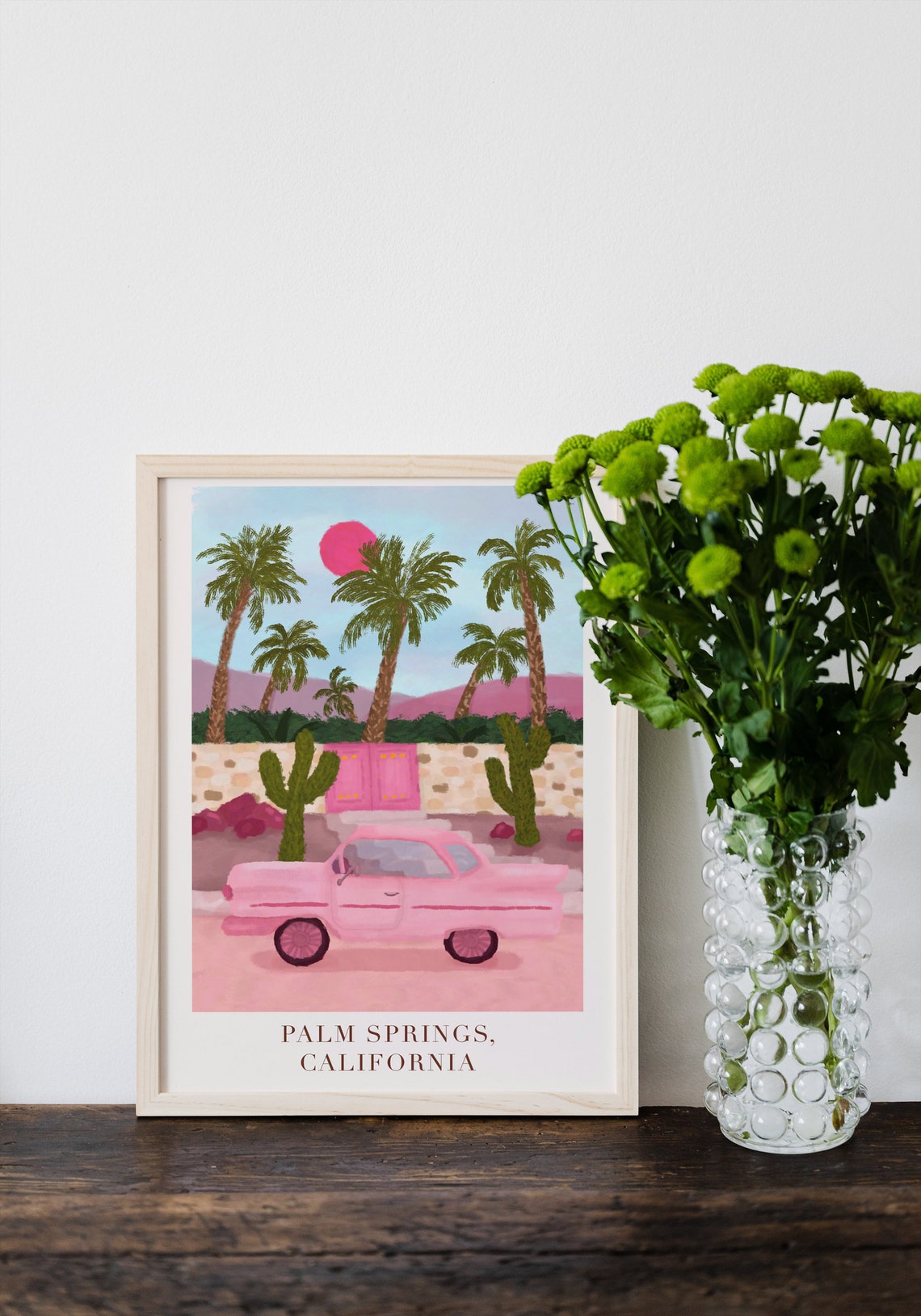 Palm Springs Travel Poster, Retro Car Artwork - Image 7