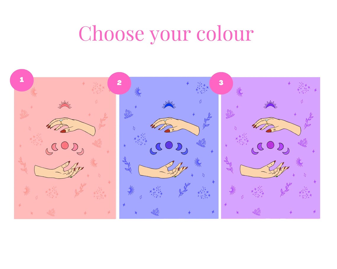 Gemini Witch Hands Zodiac Art Print, Horoscope - Image 3