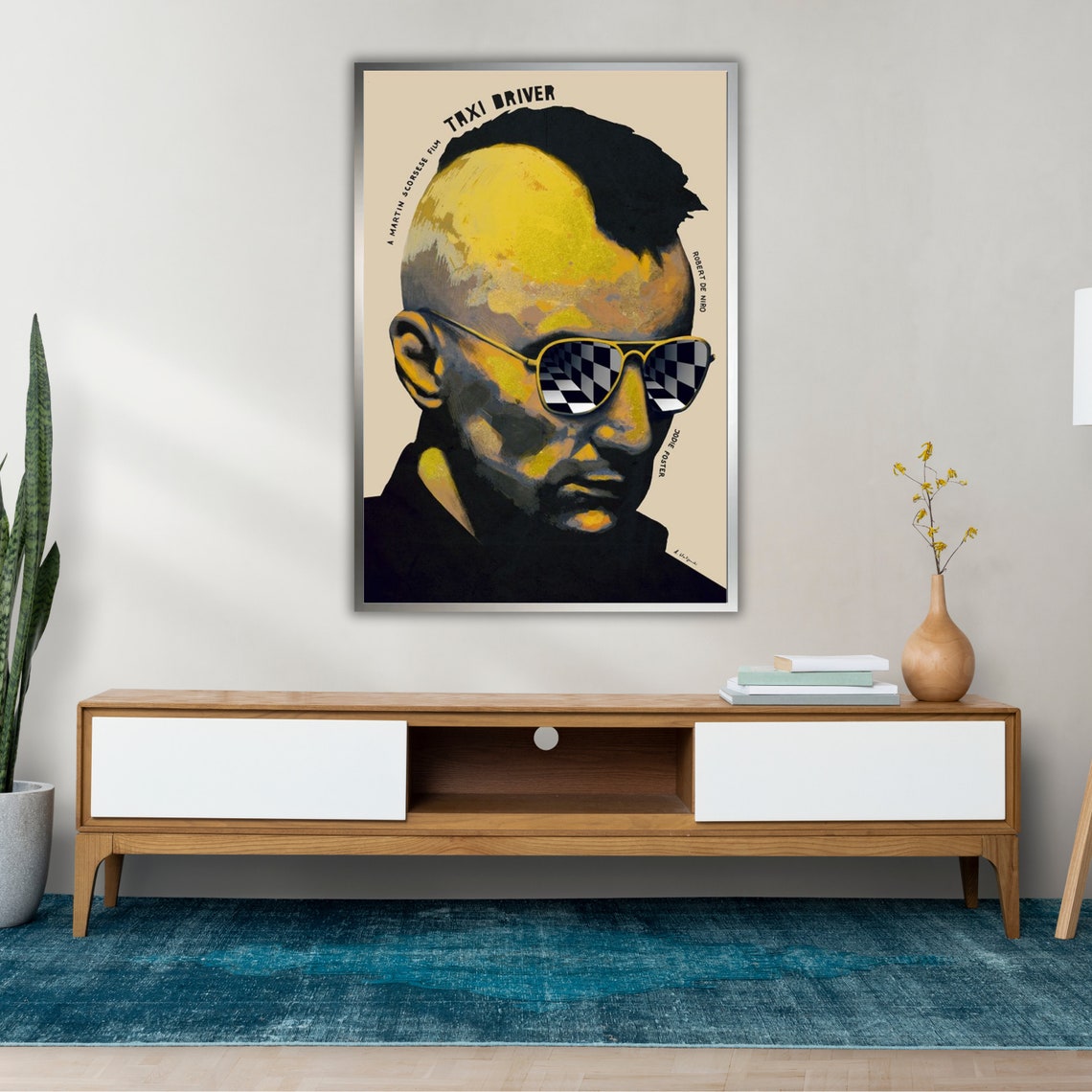 Taxi Driver Robert De Niro Mohawk Pop Art Martin Scorsese Film Poster - Image 2