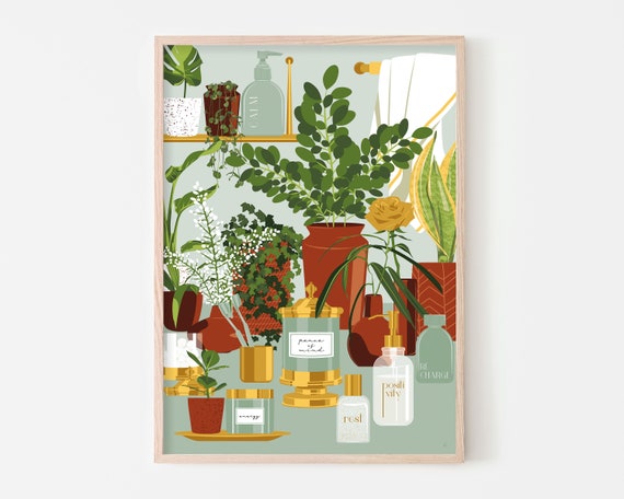 Self Care Gift Bathroom Illustration Art Print