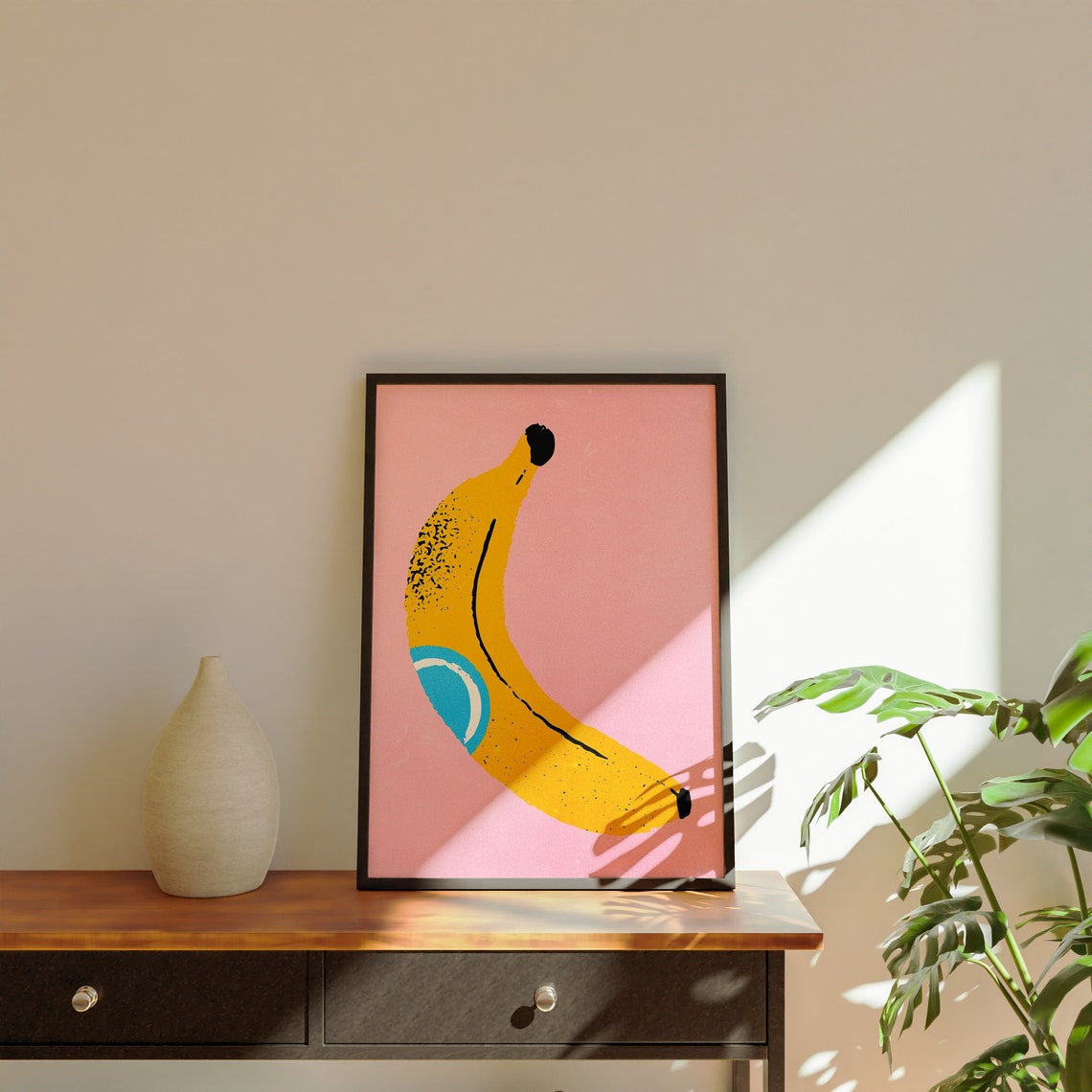 Banana Pop Art Poster, Kitchen Wall Art - Image 2