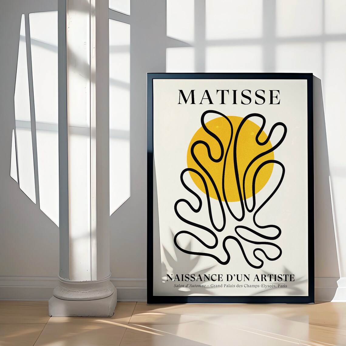 Sun Leaf Matisse Edition Retro Matisse Colorful Mid Century Abstract Cutouts Poster Art Print - Image 2