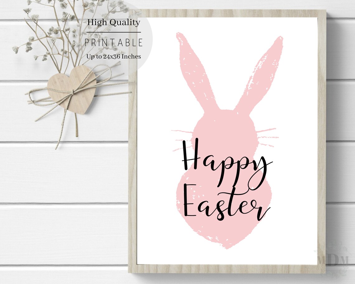 Easter Bunny Art Print, Farmhouse Easter Decor - Image 5