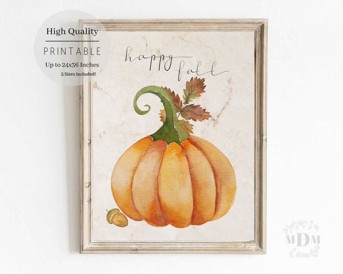 Happy Fall Quote, Modern Farmhouse Decor - Image 3