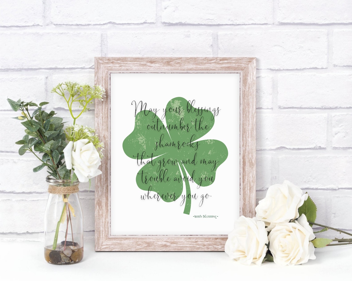 May Your Blessing Outnumber St. Patrick's Day Art Print