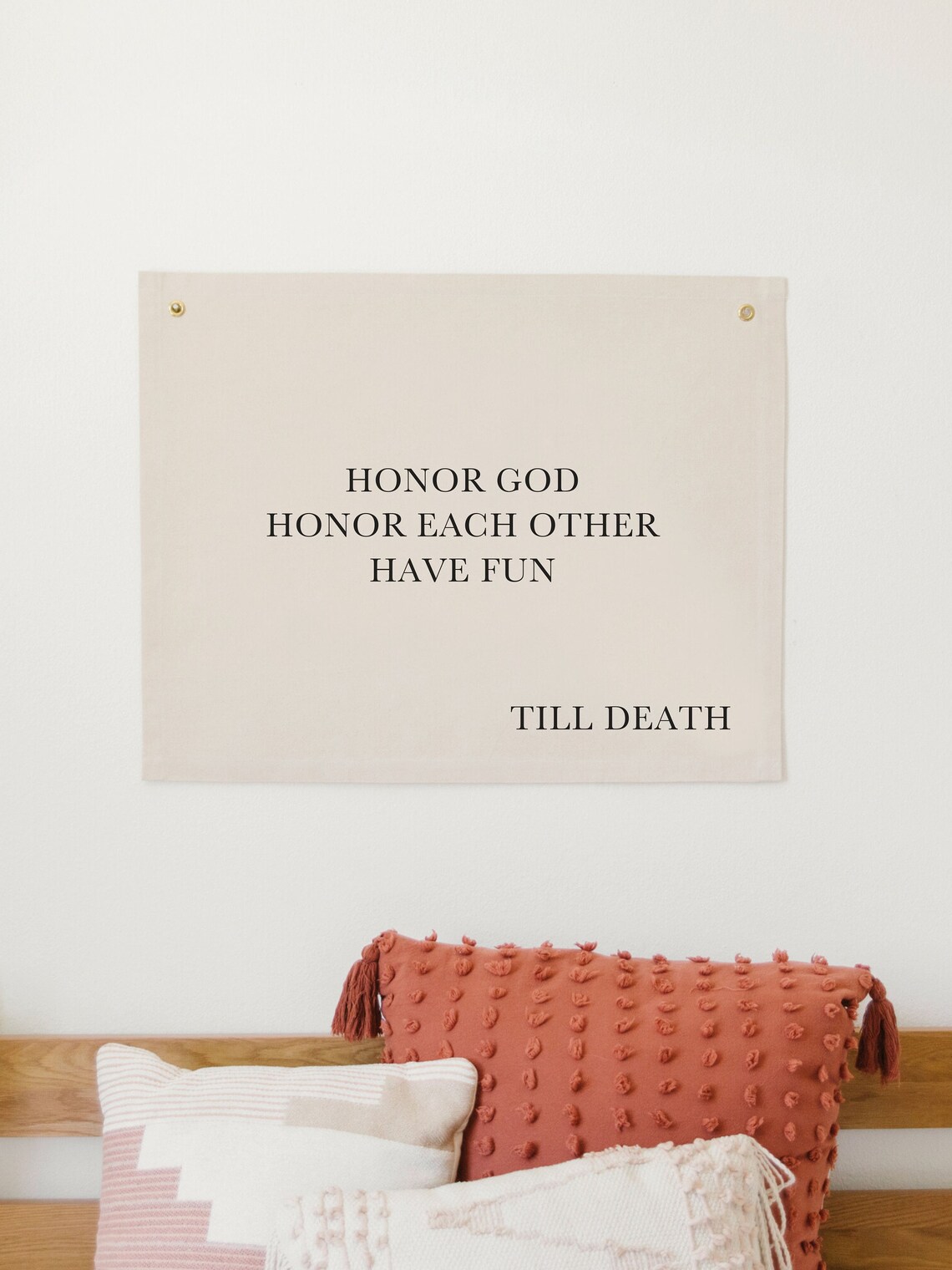Honor God Honor Each Other Wedding Sign Art Print - Image 3