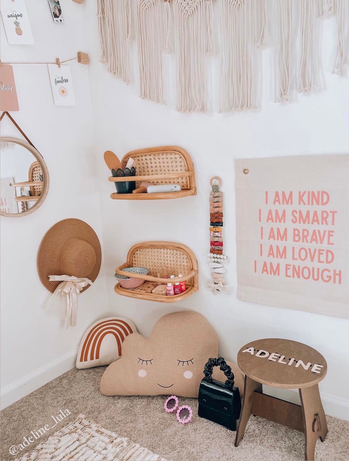 Affirmations For Kids Nursery Quote Art Print - Image 2