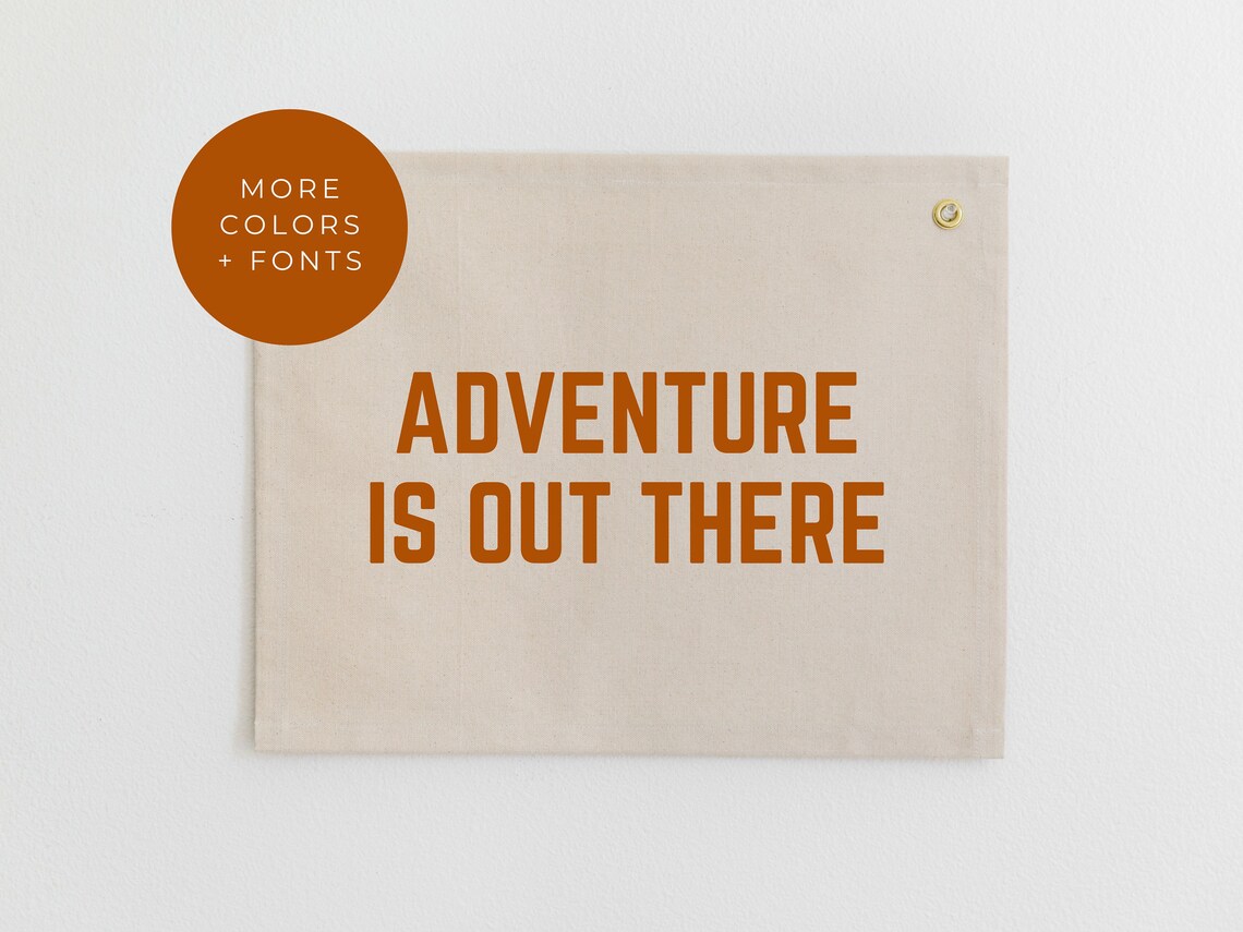 Adventure Is Out There Nursery Wall Banner, Woodland