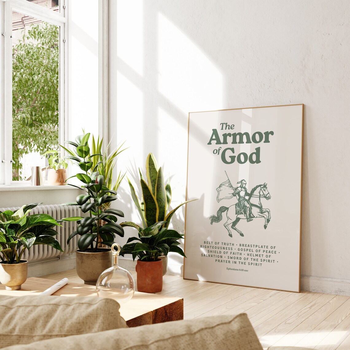 Armor Of God Vintage Christian Art Print - Image 4