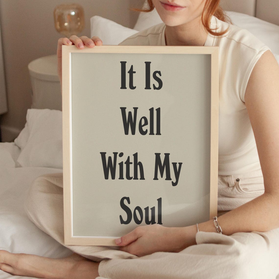 It Is Well With My Soul Print Christian Wall Art Scripture Wall Art Gift Dorm Room Essentials Wall Art Housewarming Gift - Image 2