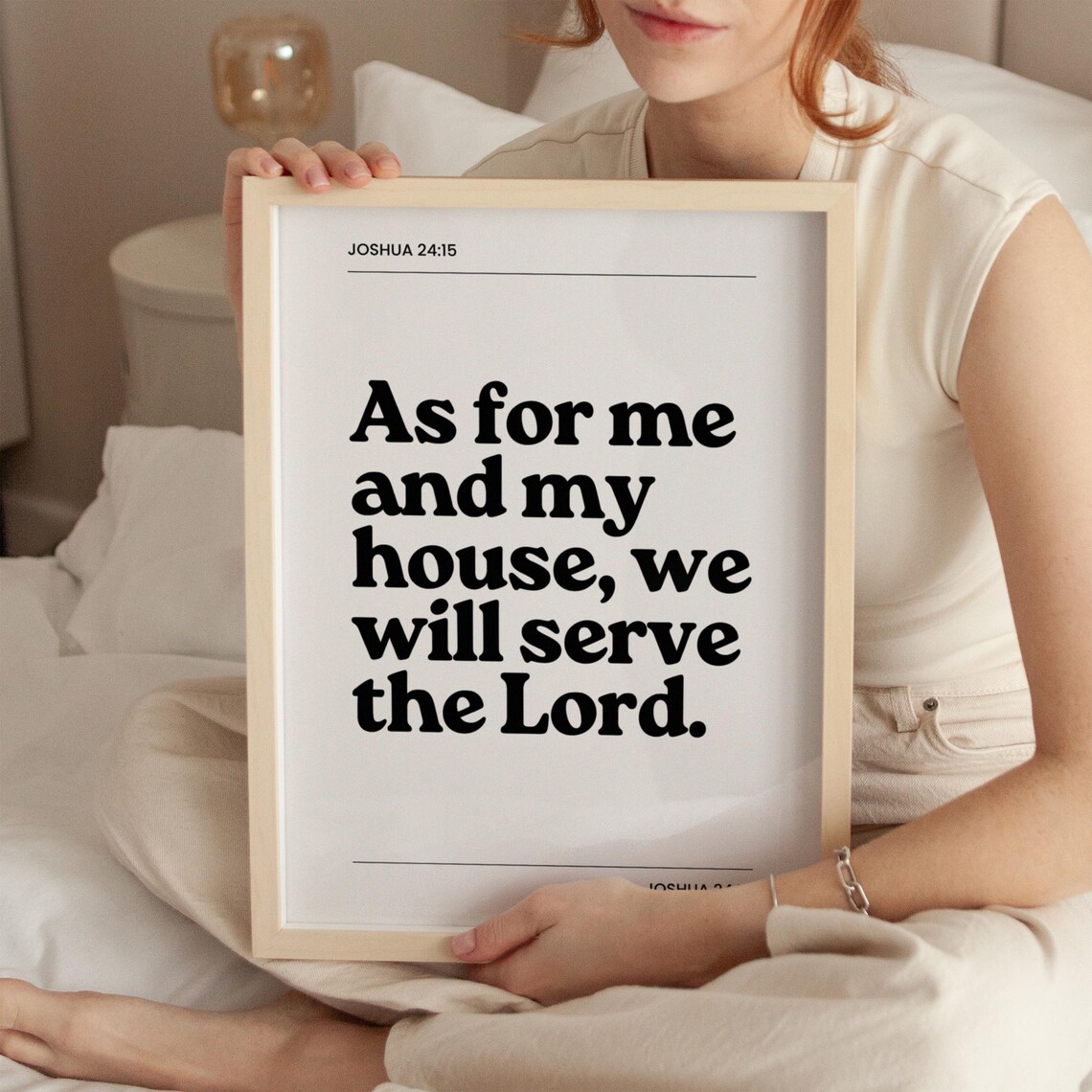 As For Me And My House We Will Serve the Lord Joshua 2415 Faith Poster - Image 3