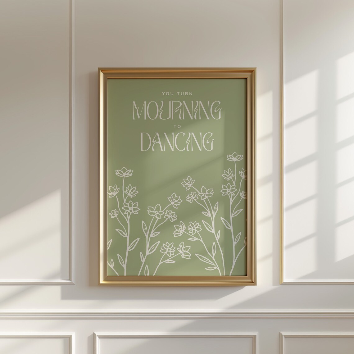 Mourning To Dancing Christian Verse Minimalist Art Print - Image 3