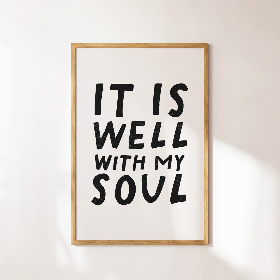 It Is Well With My Soul Christian Minimalist Art Print - Image 4