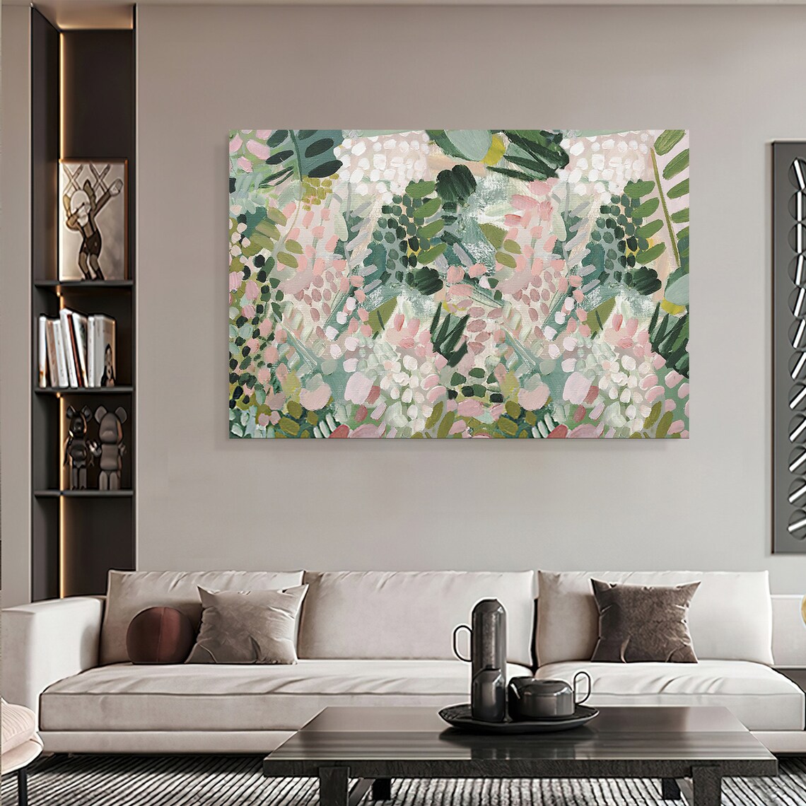 Abstract Plant Painting, Boho Botanical Art Print - Image 2