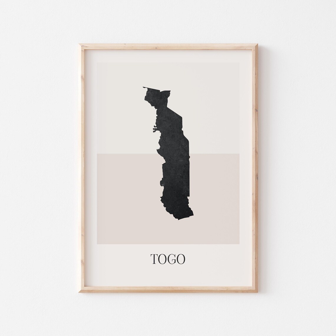 Togo Map Poster Print Minimalist Boho Wall Art Decor For Home Or Gift