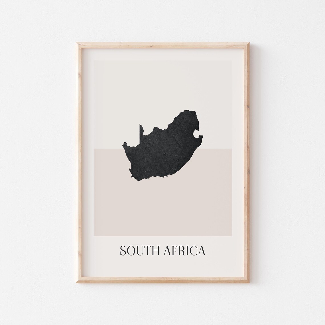 South Africa Map Poster Print Minimalist Boho Wall Art Decor For Home Or Gift
