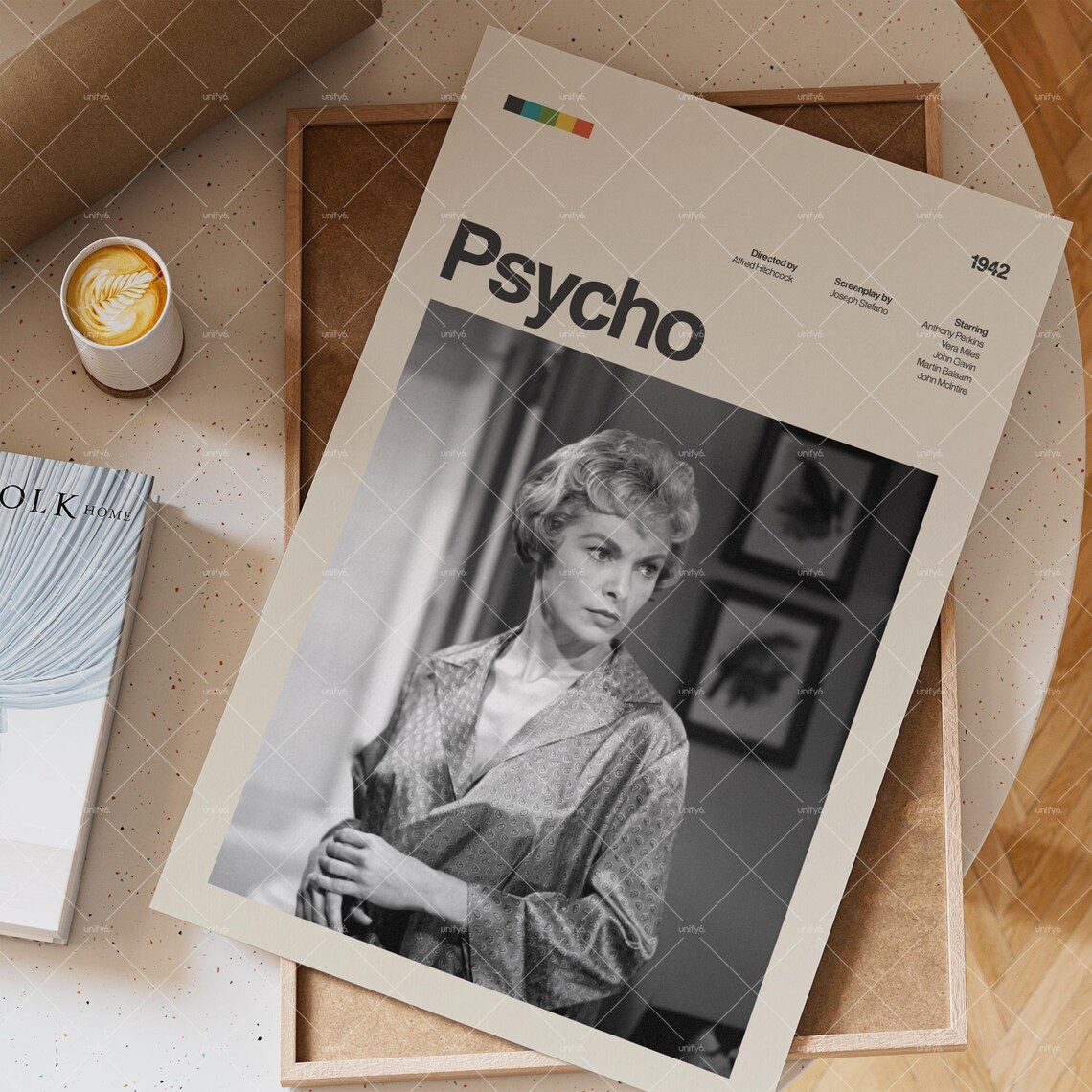 Psycho 1960 Alfred Hitchcock Janet Leigh Classic Horror Thriller Poster - Image 3