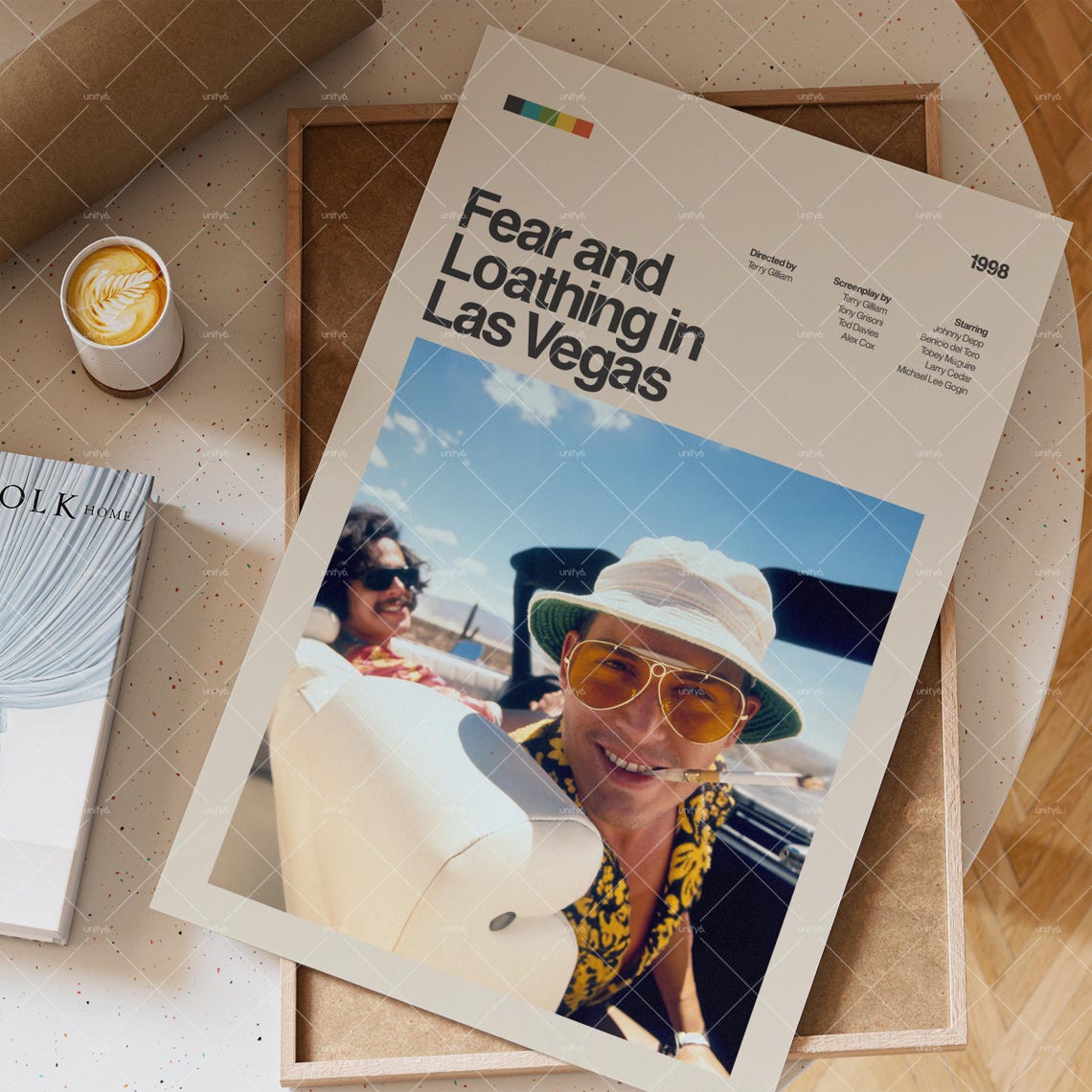 Fear And Loathing In Las Vegas Vintage Retro Poster Fear And Loathing In Las Vegas Movie Print Movie Wall Art Movie Poster - Image 3