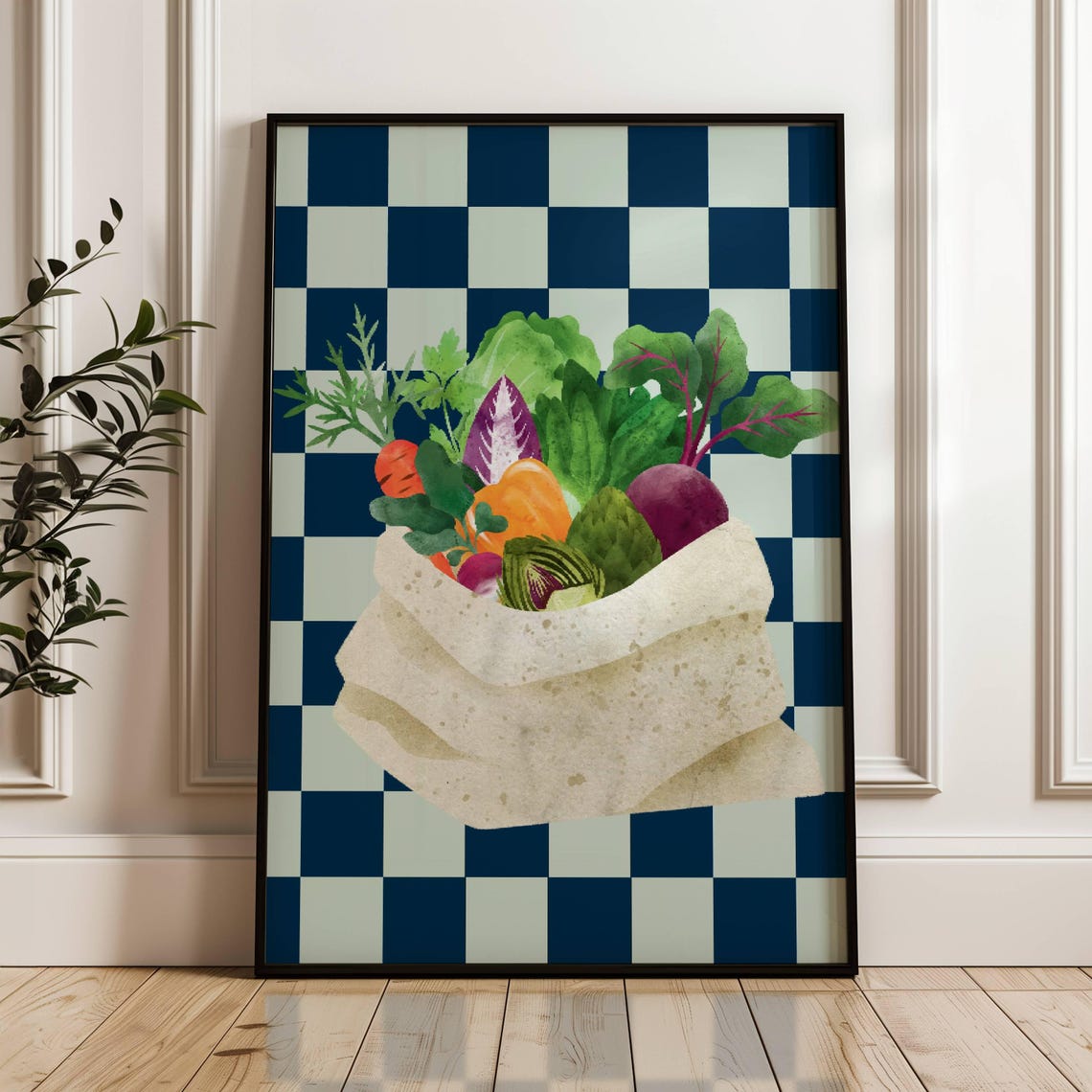 Kitchen Wall Art Watercolor Painting Vegetables Wall Art Food Art Print Dining Room Decor Kitchen Ingredient Art Print Farmers Market Art