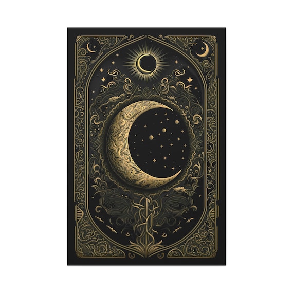 Tarot Card The Moon, Astrology Poster