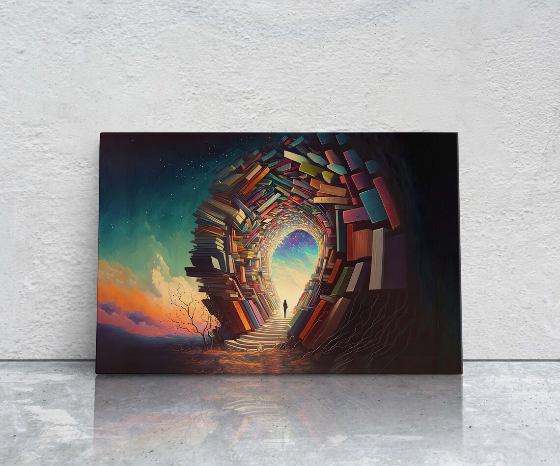 Fantasy Library Art Print