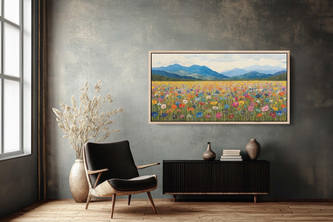 Natures Peak Mountain Wildflowers Scenic Landscape - Image 3