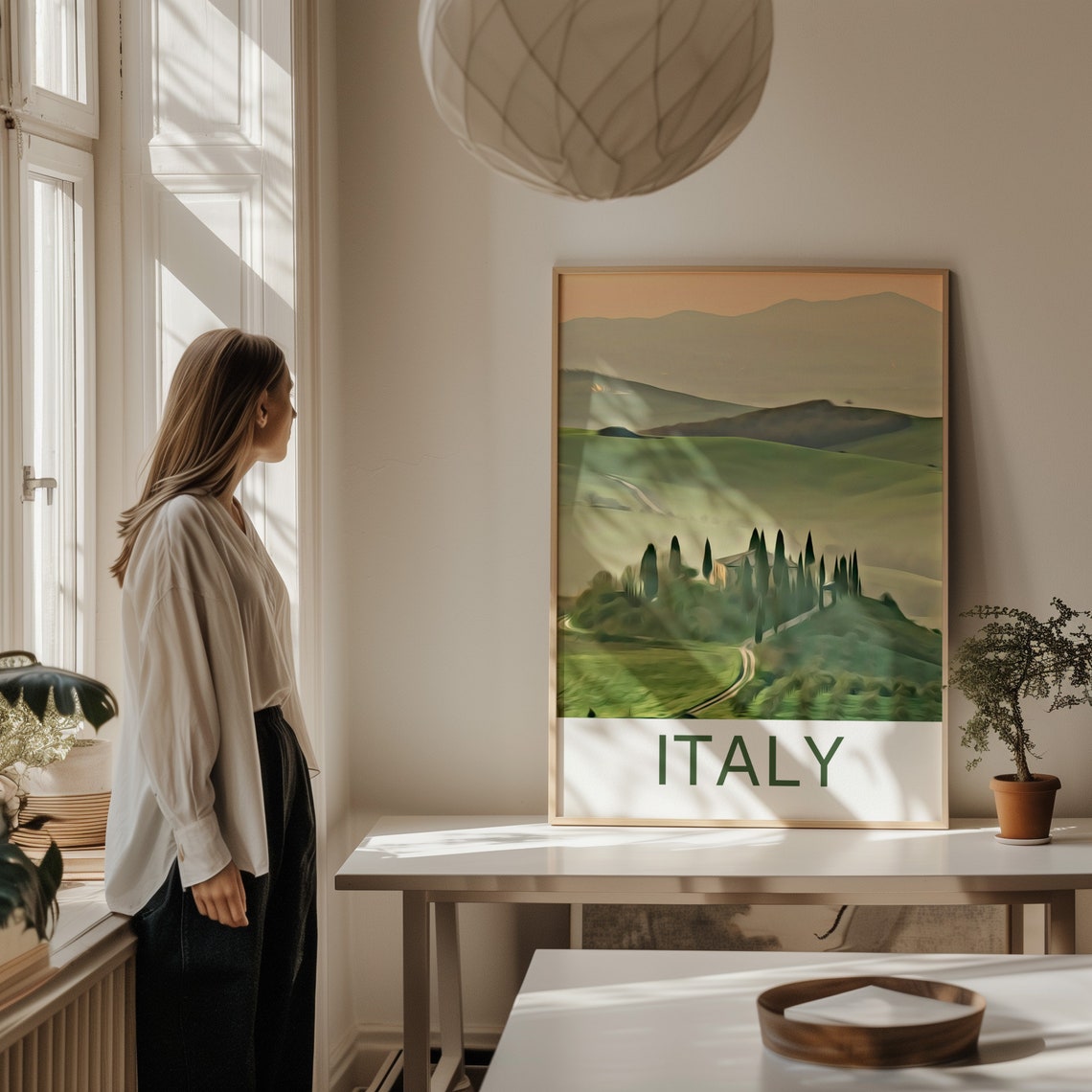 Italy Travel Print Tuscany Wall Art Italy Poster Tuscany Art Print Italy Wall Decor Italy Travel Italy Artwork Tuscany Painting - Image 2