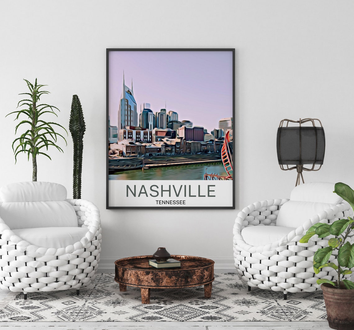 Nashville Print Nashville Art Nashville Wall Art Nashville Art Print Nashville Artwork Nashville Poster Nashville Decor Nashville - Image 2
