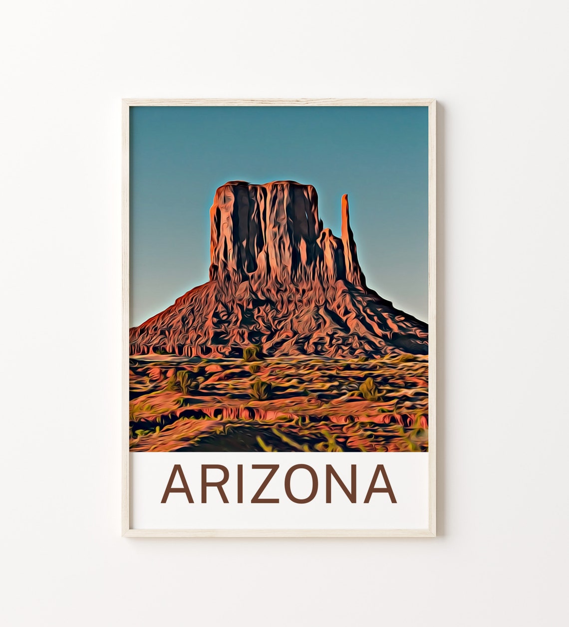Arizona Arizona Print Arizona Wall Art Arizona Poster Arizona Wall Decor Arizona Souvenir Arizona Poster Arizona Gift Travel