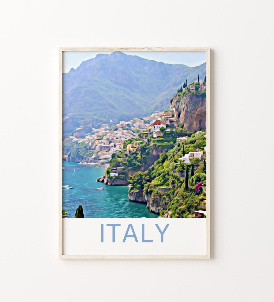 Italy Travel Print Amalfi Coast Wall Art Italy Art Italy Artwork Italy Art Print Amalfi Print Italy Poster Italy Travel Poster Print