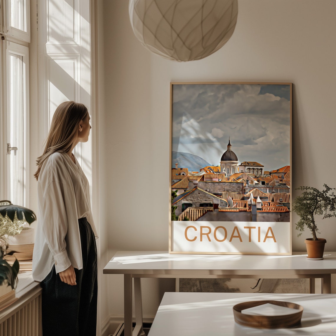 Croatia Croatia Print Croatia Wall Art Croatia Poster Croatia Wall Decor Croatia Souvenir Croatia Painting Dubrovnik Croatia Art - Image 2