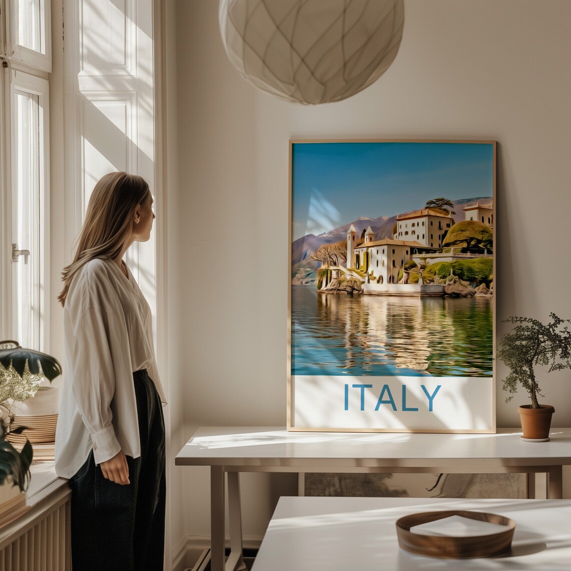 Italy Italy Print Lake Como Lake Como Print Italy Wall Art Italy Poster Italy Souvenir Lake Como Poster Italy Gift Travel - Image 2