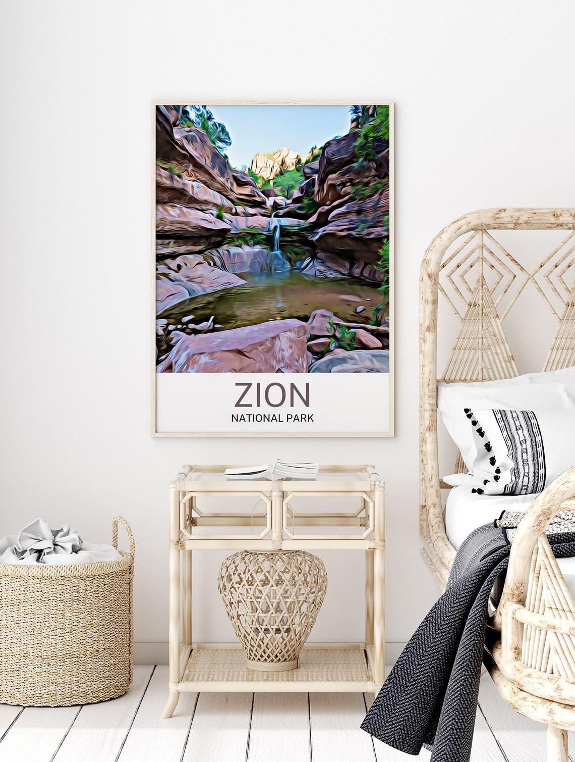 Zion National Park Travel Print Zion National Park Wall Art Zion National Park Art Zion National Park Artwork Zion National Park - Image 2