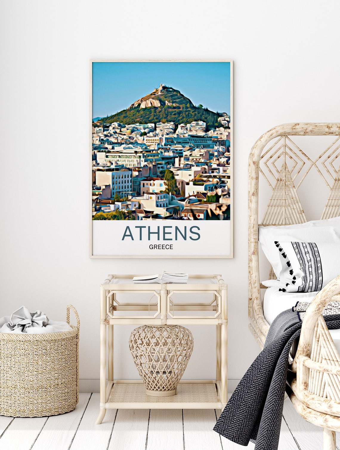 Athens Travel Print Athens Wall Art Athens Art Athens Artwork Athens Art Print Athens Gift Athens Poster Athens Travel Poster Print - Image 2