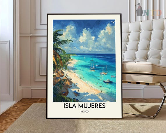 Isla Mujeres Poster Wall Art Print Photo Cancn Mexico