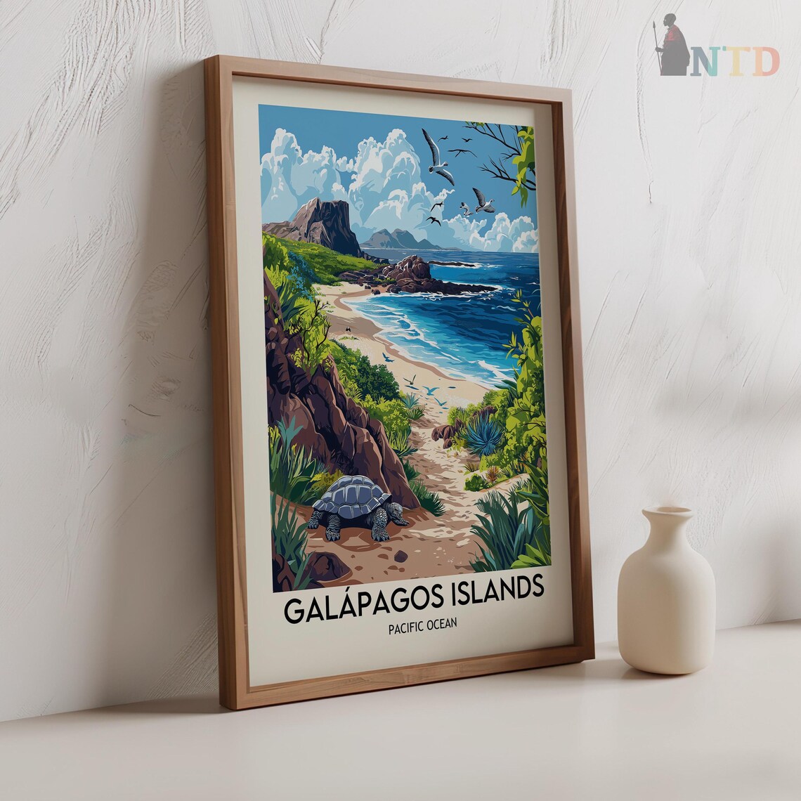 Galapagos Islands Travel Poster, Ecuador Wall Art Print - Image 2
