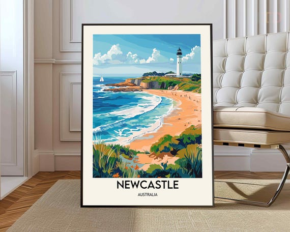 Newcastle Poster Wall Art Print Photo Travel Australia