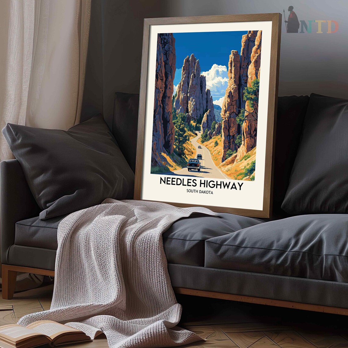 Needles Highway, South Dakota Travel Poster, Custer State Park - Image 3
