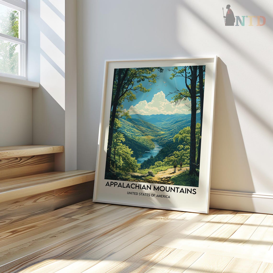 Appalachian Mountains Print Appalachian Print Appalachian Poster Appalachian Trail Appalachian Wall Art Appalachian Art Mountain Print - Image 3