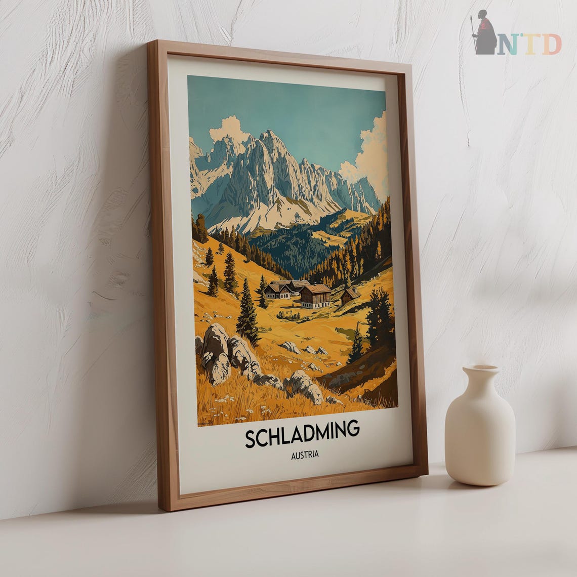 Schladming Print Schladming Wall Art Schladming Poster Schladming Photo Dachstein Mountains Schladming Enns Valley Schladming Austria - Image 2