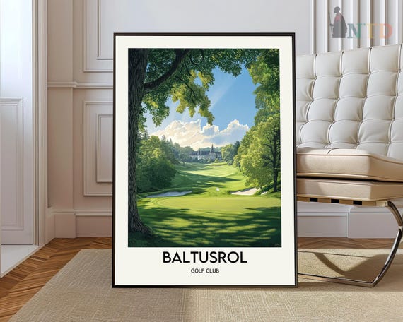 Baltusrol Golf Club Poster Wall Art Print Springfield