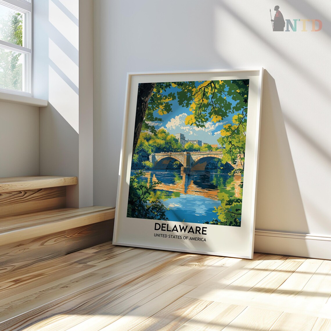 Delaware Travel Poster, Delaware Wall Art Print - Image 3